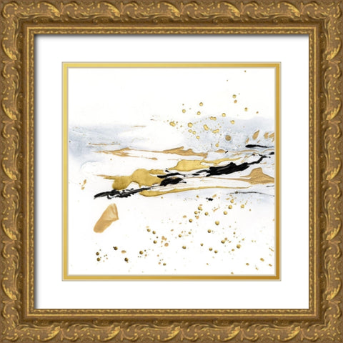 Golden Kelp III Gold Ornate Wood Framed Art Print with Double Matting by Harper, Ethan