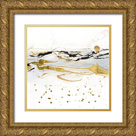 Golden Kelp IV Gold Ornate Wood Framed Art Print with Double Matting by Harper, Ethan