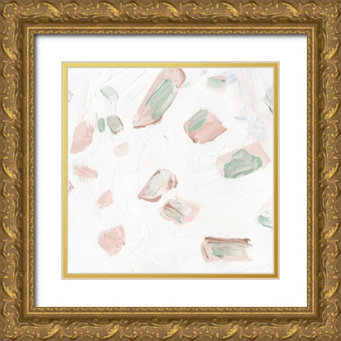 Blushing II Gold Ornate Wood Framed Art Print with Double Matting by Wang, Melissa