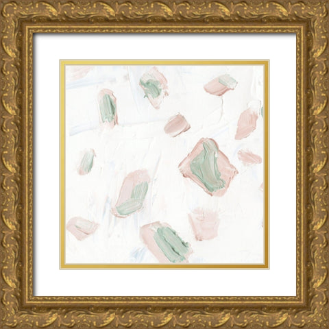 Blushing III Gold Ornate Wood Framed Art Print with Double Matting by Wang, Melissa