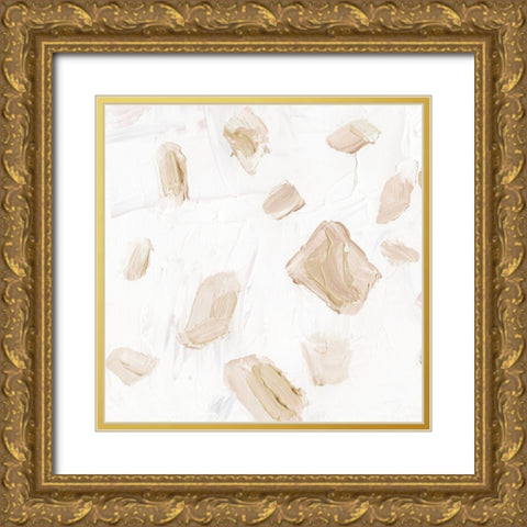 Blushing Neutrals III Gold Ornate Wood Framed Art Print with Double Matting by Wang, Melissa
