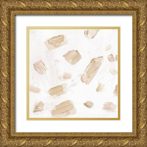 Blushing Neutrals IV Gold Ornate Wood Framed Art Print with Double Matting by Wang, Melissa