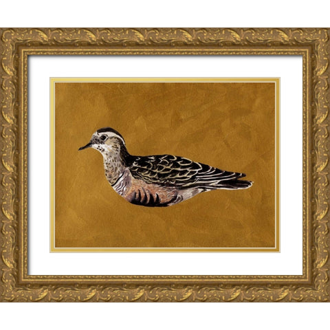 Feathered Friend I Gold Ornate Wood Framed Art Print with Double Matting by Wang, Melissa