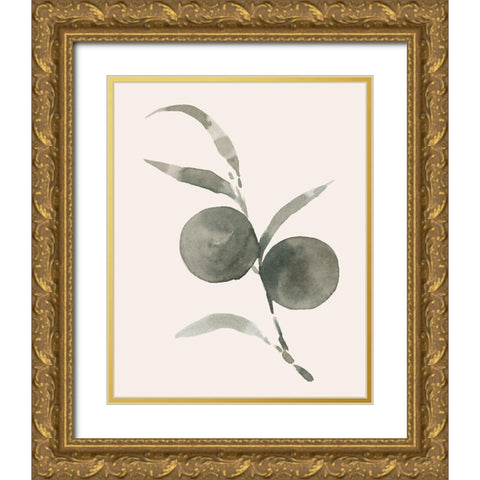 Twilight Oranges II Gold Ornate Wood Framed Art Print with Double Matting by Caroline, Emma
