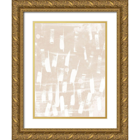 Earth Etching IV Gold Ornate Wood Framed Art Print with Double Matting by Vess, June Erica