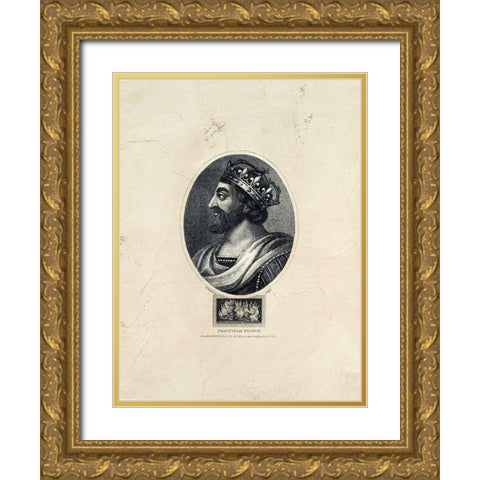 Royal Portraits VI Gold Ornate Wood Framed Art Print with Double Matting by Unknown