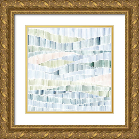 Fragmented Marsh I Gold Ornate Wood Framed Art Print with Double Matting by Popp, Grace