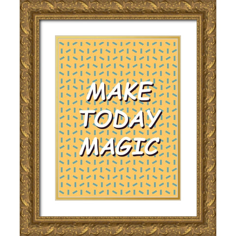 Shining Day I Gold Ornate Wood Framed Art Print with Double Matting by Wang, Melissa