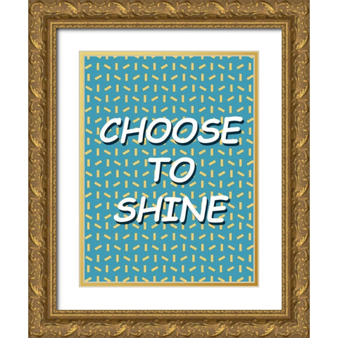 Shining Day II Gold Ornate Wood Framed Art Print with Double Matting by Wang, Melissa