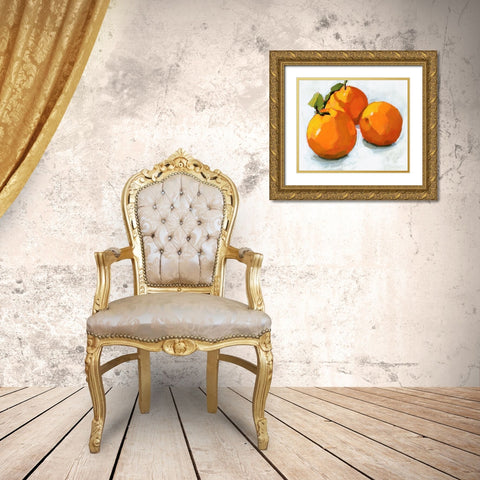 Citrus Grouping I Gold Ornate Wood Framed Art Print with Double Matting by Barnes, Victoria