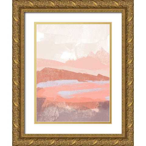 Dusty Desert II Gold Ornate Wood Framed Art Print with Double Matting by Vess, June Erica