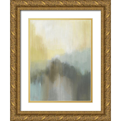 Early Morning Dew II Gold Ornate Wood Framed Art Print with Double Matting by Evans, Brittany