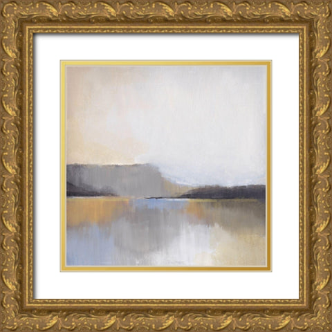 Grey Dunes I Gold Ornate Wood Framed Art Print with Double Matting by Evans, Brittany