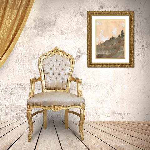 Hillside Walking Path III Gold Ornate Wood Framed Art Print with Double Matting by Green, Jacob