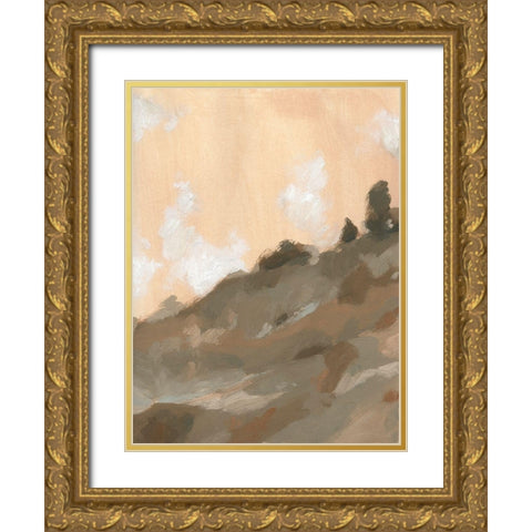 Hillside Walking Path III Gold Ornate Wood Framed Art Print with Double Matting by Green, Jacob
