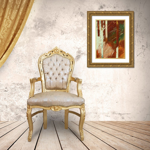 Wheaten II Gold Ornate Wood Framed Art Print with Double Matting by Moore, Regina