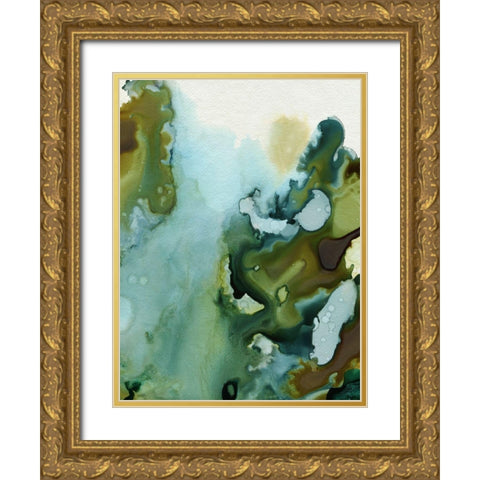 Water and Earth I Gold Ornate Wood Framed Art Print with Double Matting by Popp, Grace