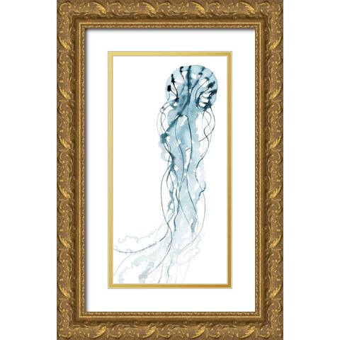 Deep Sea Jelly I Gold Ornate Wood Framed Art Print with Double Matting by Popp, Grace