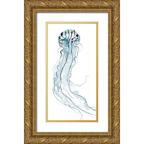 Deep Sea Jelly II Gold Ornate Wood Framed Art Print with Double Matting by Popp, Grace