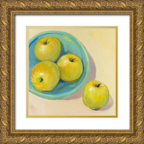 Fruit Bowl Trio II Gold Ornate Wood Framed Art Print with Double Matting by OToole, Tim