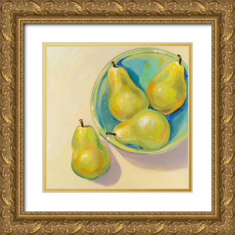 Fruit Bowl Trio III Gold Ornate Wood Framed Art Print with Double Matting by OToole, Tim