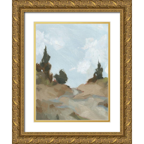 West Fork Hiking Trail I Gold Ornate Wood Framed Art Print with Double Matting by Green, Jacob