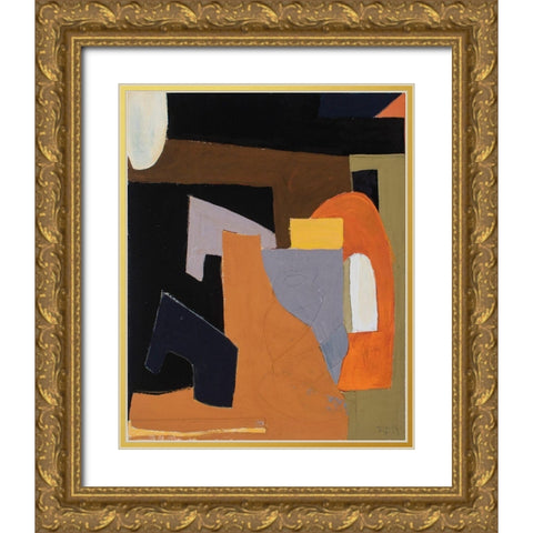 The Olive Press Rooom Gold Ornate Wood Framed Art Print with Double Matting by Delamater, Rob