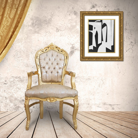 Spanish Arches II Gold Ornate Wood Framed Art Print with Double Matting by Delamater, Rob