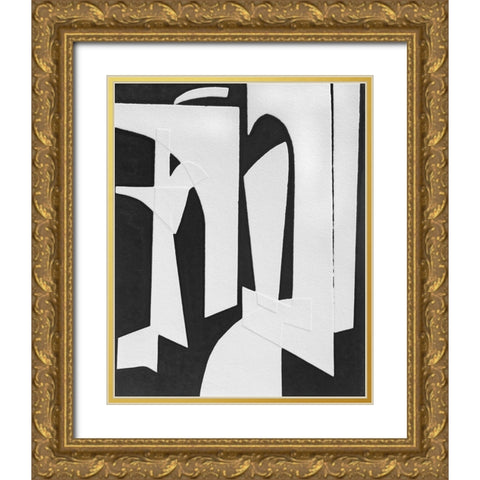 Spanish Arches II Gold Ornate Wood Framed Art Print with Double Matting by Delamater, Rob
