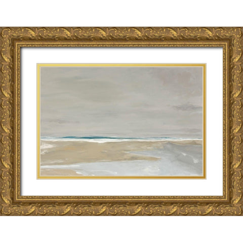 Oregon Coast Gold Ornate Wood Framed Art Print with Double Matting by Delamater, Rob
