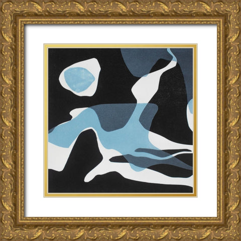 Rivers And Stones I Gold Ornate Wood Framed Art Print with Double Matting by Delamater, Rob