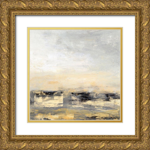 Airy III Gold Ornate Wood Framed Art Print with Double Matting by Gordon, Sharon