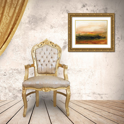 Lingering Light I Gold Ornate Wood Framed Art Print with Double Matting by Gordon, Sharon