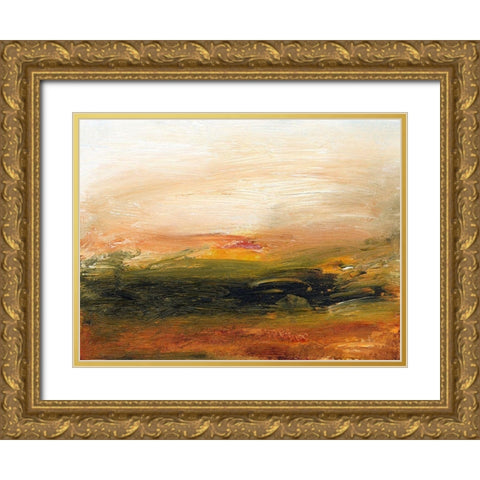 Lingering Light I Gold Ornate Wood Framed Art Print with Double Matting by Gordon, Sharon