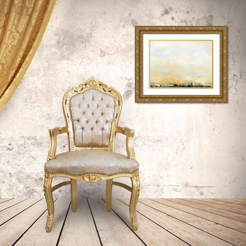 Lingering Light II Gold Ornate Wood Framed Art Print with Double Matting by Gordon, Sharon