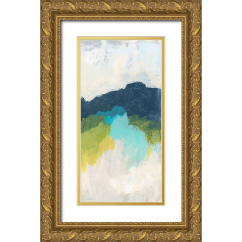 Valley Grandure III Gold Ornate Wood Framed Art Print with Double Matting by Vess, June Erica