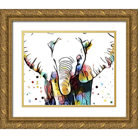 Motley Crew in Color III Gold Ornate Wood Framed Art Print with Double Matting by Aldridge, Ashley