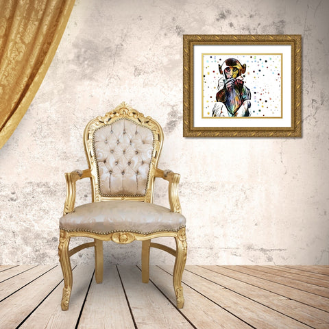 Motley Crew in Color V Gold Ornate Wood Framed Art Print with Double Matting by Aldridge, Ashley