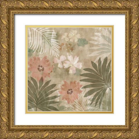 Flower Memories I Gold Ornate Wood Framed Art Print with Double Matting by Kouta, Flora