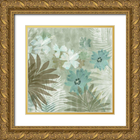 Flower Memories III Gold Ornate Wood Framed Art Print with Double Matting by Kouta, Flora