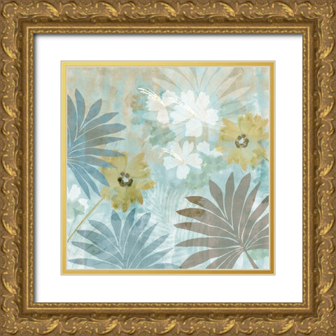 Flower Memories IV Gold Ornate Wood Framed Art Print with Double Matting by Kouta, Flora