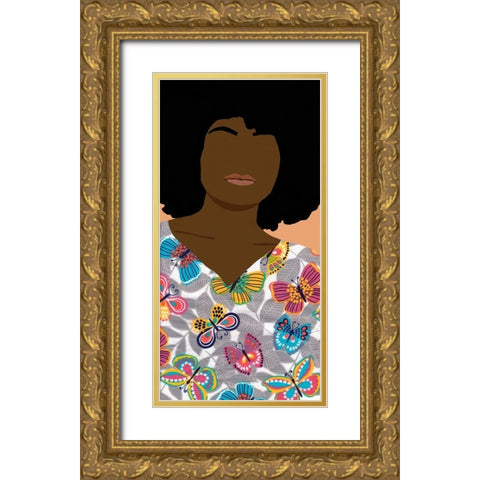 Care Giver I Gold Ornate Wood Framed Art Print with Double Matting by Saunders, Alonzo
