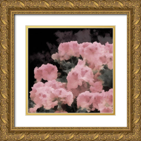 Blush Rush I Gold Ornate Wood Framed Art Print with Double Matting by Saunders, Alonzo