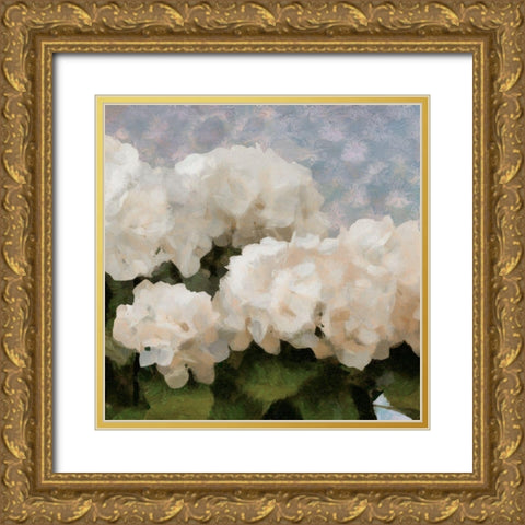 Sunday Flowers II Gold Ornate Wood Framed Art Print with Double Matting by Saunders, Alonzo