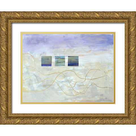 String Windows I Gold Ornate Wood Framed Art Print with Double Matting by Avondet, Natalie