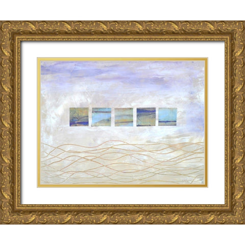 String Windows II Gold Ornate Wood Framed Art Print with Double Matting by Avondet, Natalie