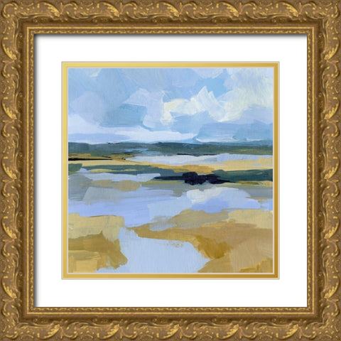 Seaside Mire II Gold Ornate Wood Framed Art Print with Double Matting by Barnes, Victoria