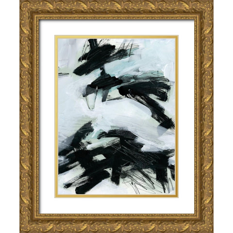 Ocean Current II Gold Ornate Wood Framed Art Print with Double Matting by Parker, Jennifer Paxton