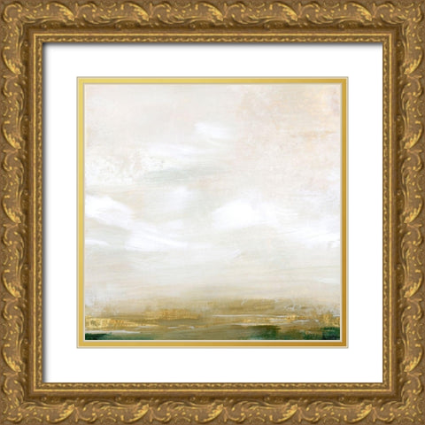 Gold Leaf Marsh I Gold Ornate Wood Framed Art Print with Double Matting by Popp, Grace