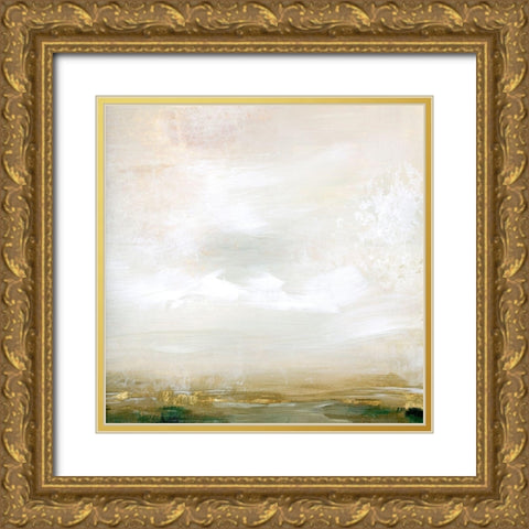 Gold Leaf Marsh II Gold Ornate Wood Framed Art Print with Double Matting by Popp, Grace